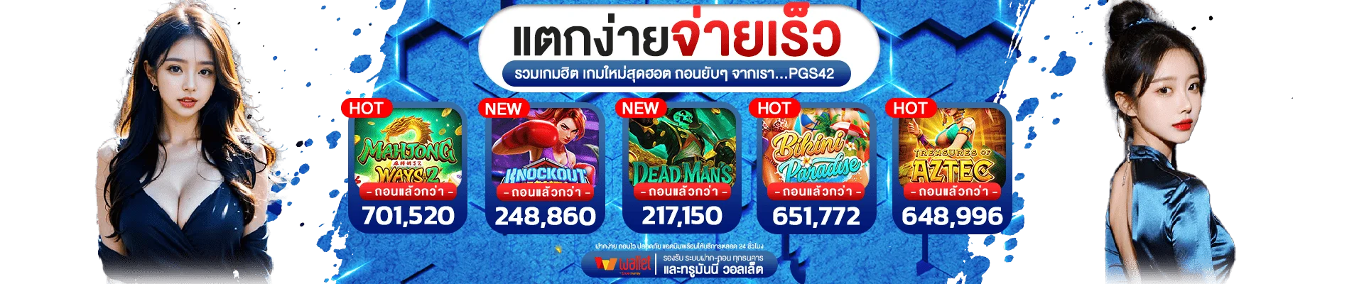 เบทบาท168 สล็อตเว็บตรง เกม PG Slot ยอดนิยม